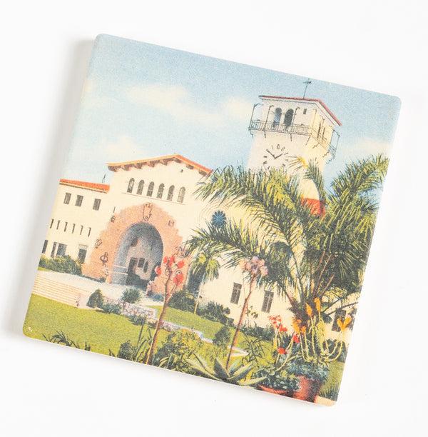 Vintage Image Courthouse Coaster